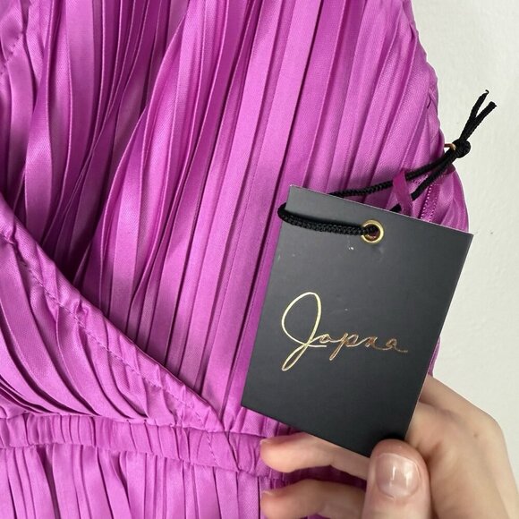 Japna Blouse Medium Tank Satin Wrap Cami Cord Peplum Career Office Twee Feminine - Picture 6 of 7